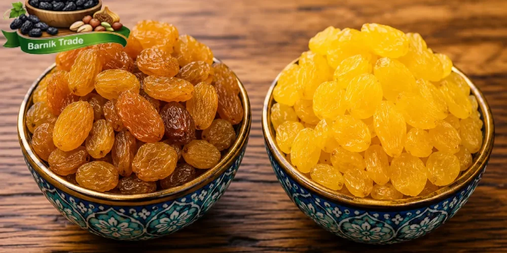 3 تفاوت کشمش تیزابی و گلدن