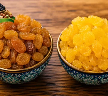 3 تفاوت کشمش تیزابی و گلدن