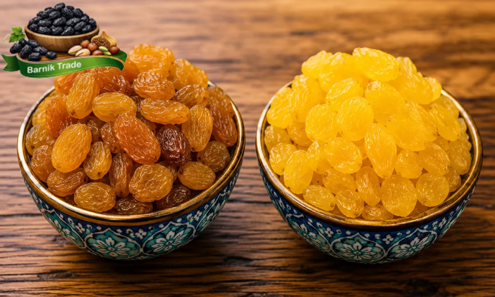 3 تفاوت کشمش تیزابی و گلدن